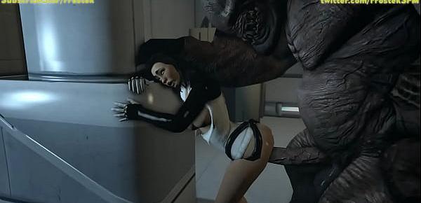  Miranda Lawson taking it from behind by Monster, 3d SFM porn